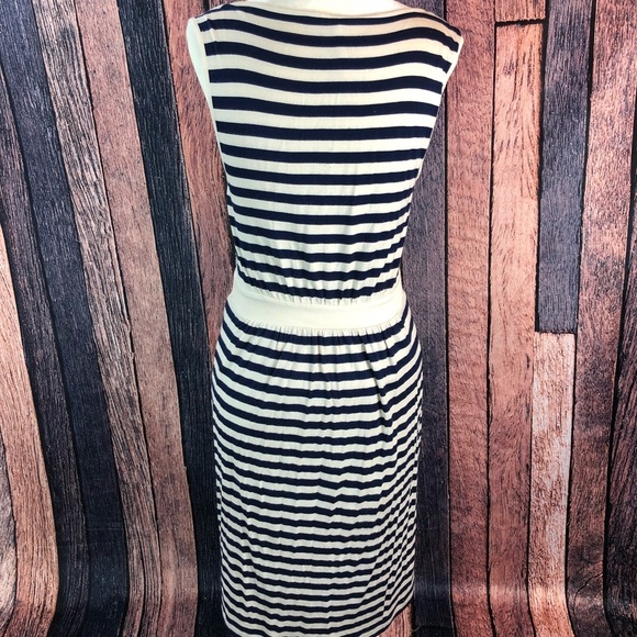 Anthropologie Little Yellow Button Perilla Striped - Picture 3 of 6